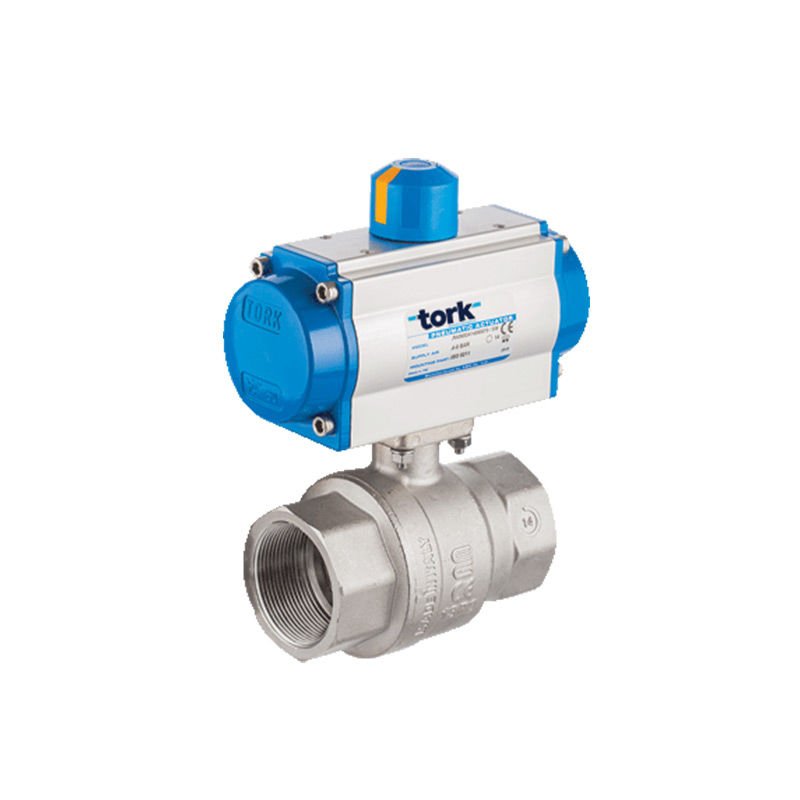 PAV 901 2/2 Yollu Pnömatik Aktüatörlü Dişli Vana (Çift Etkili)