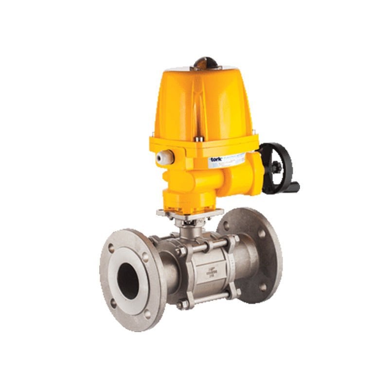 EAV 905 Elektrik Aktüatörlü Flanşlı Paslanmaz Çelik Küresel Vana PN16